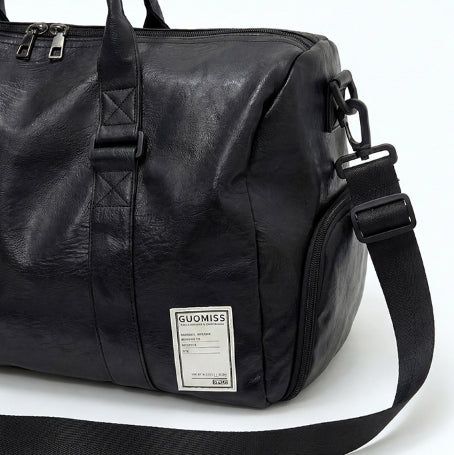 Boarding Leather Boston Bag