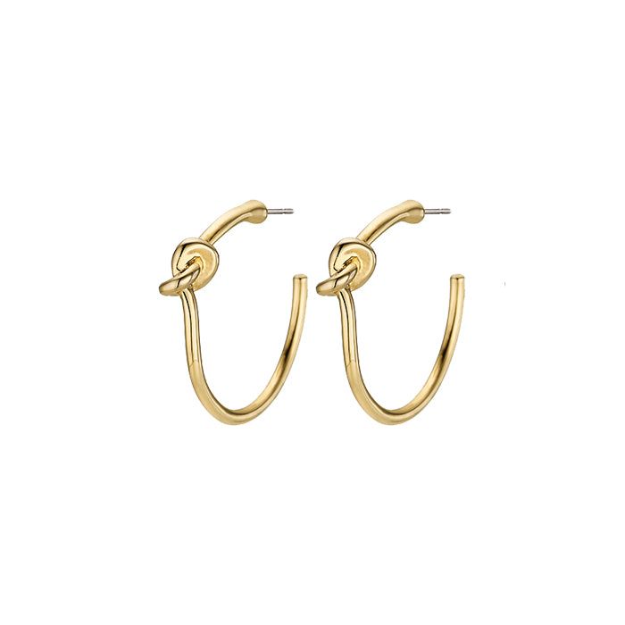 JAMIE&BELL(ジェイミーアンドベル)の「Knot hoop earrings(Accessories)」