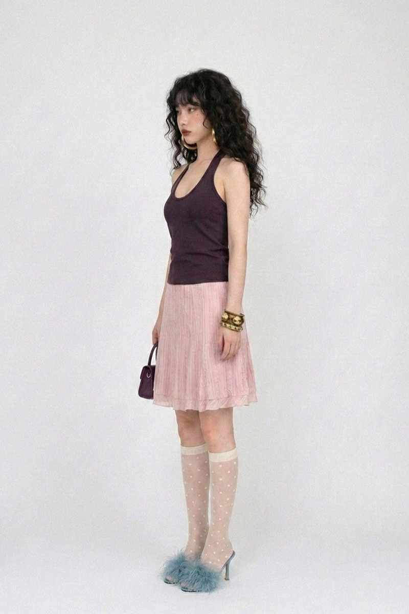 BLUSH PETAL SKIRT IN PINK
