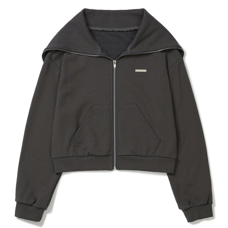 ビッグカラーハーフジップアップ / Bigcollar Half Zip up [CHARCOAL]