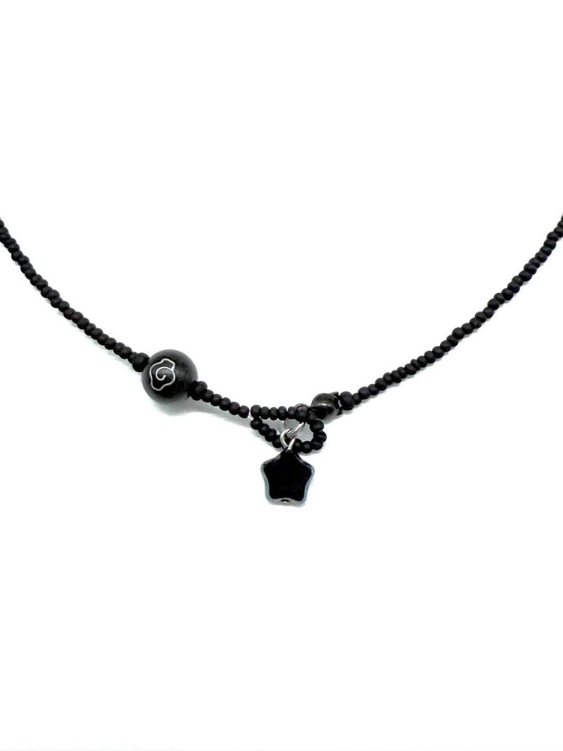 Ebony cloud & star necklace