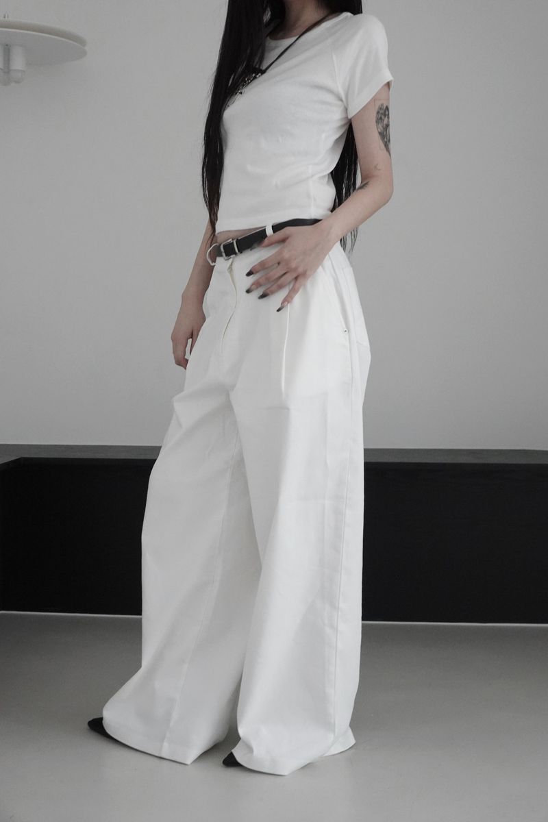 treed basic pants (2color)