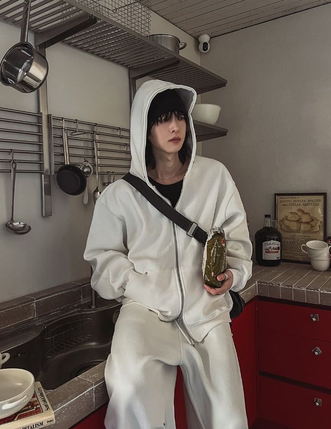 2PLAN（ツープラン）の「Menlo Rivet Printing Brushed Hood Zip-Up（Tops）」