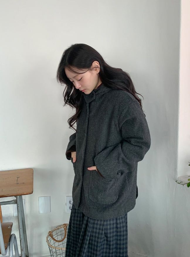 Manmas 2oz Hood High Neck Half Coat