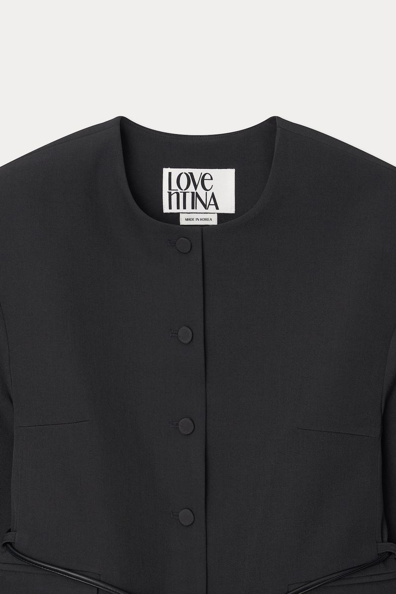 LE LINE JACKET_CHARCOAL