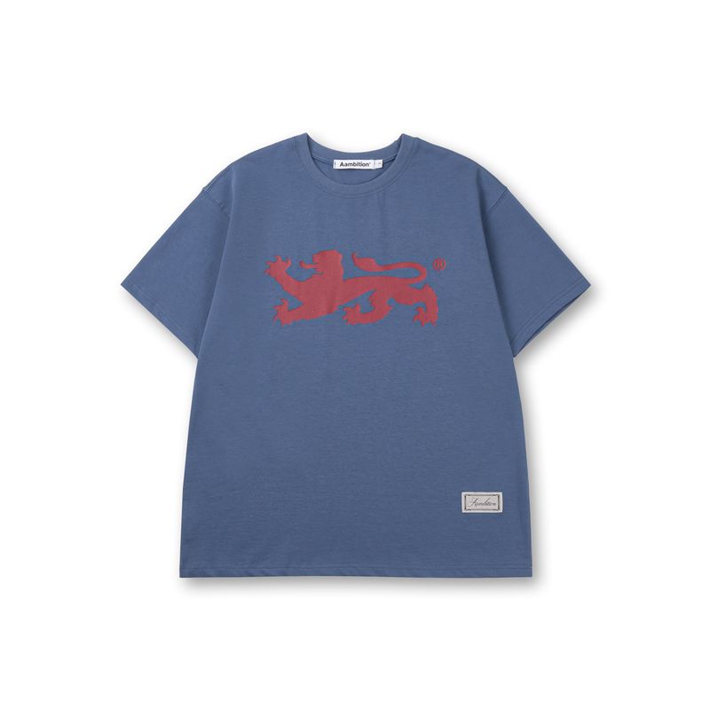 AAMBITION（アアンビション）の「Vintage Ancient Graphic T-shirt (Vintage-Blue)（Tops）」