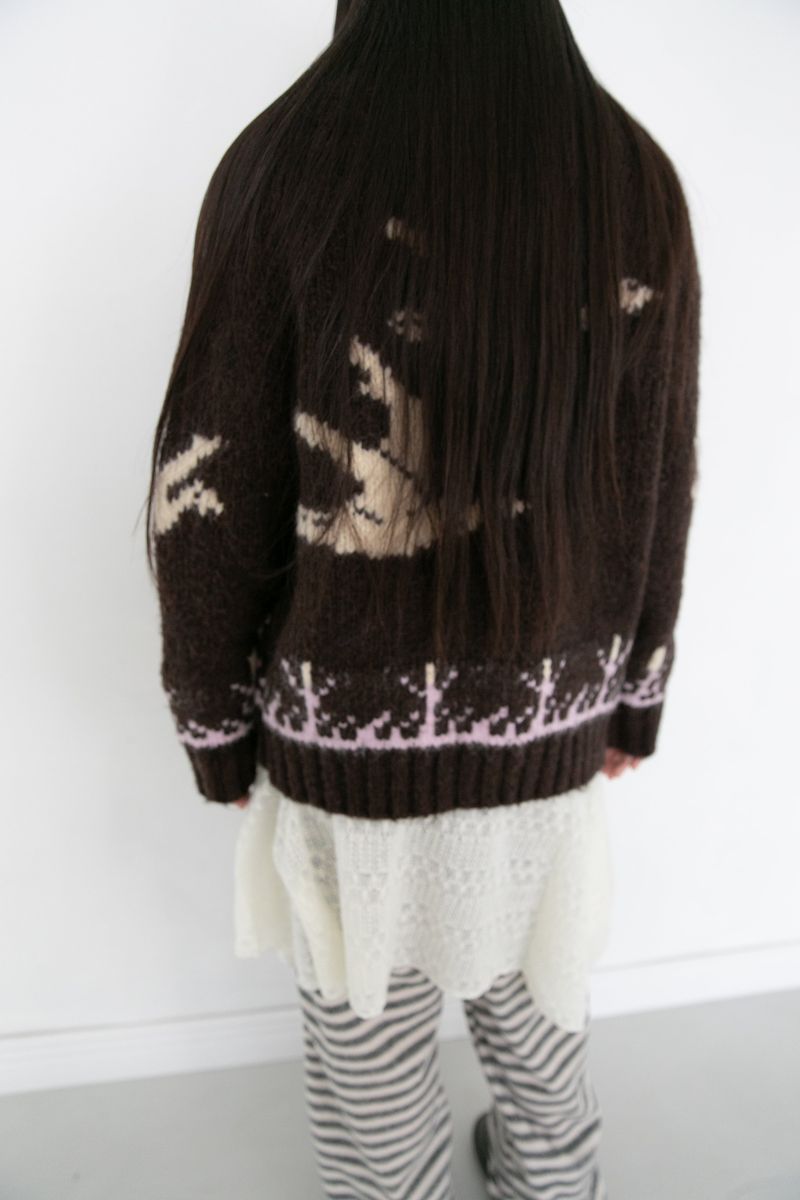 bird cowichan cardigan(2colors)