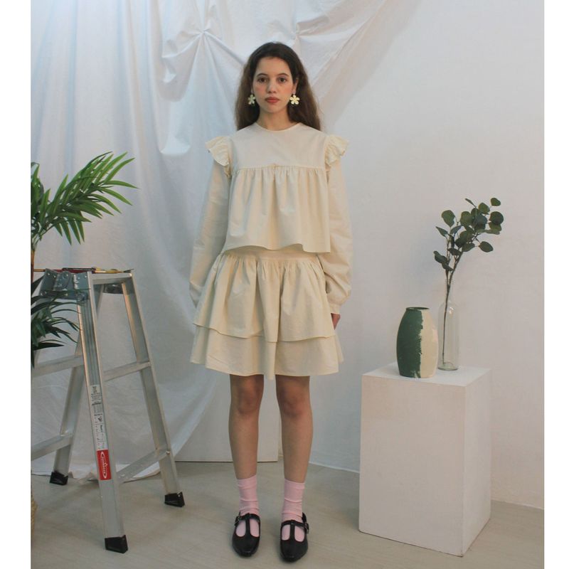 Floria shirring blouse