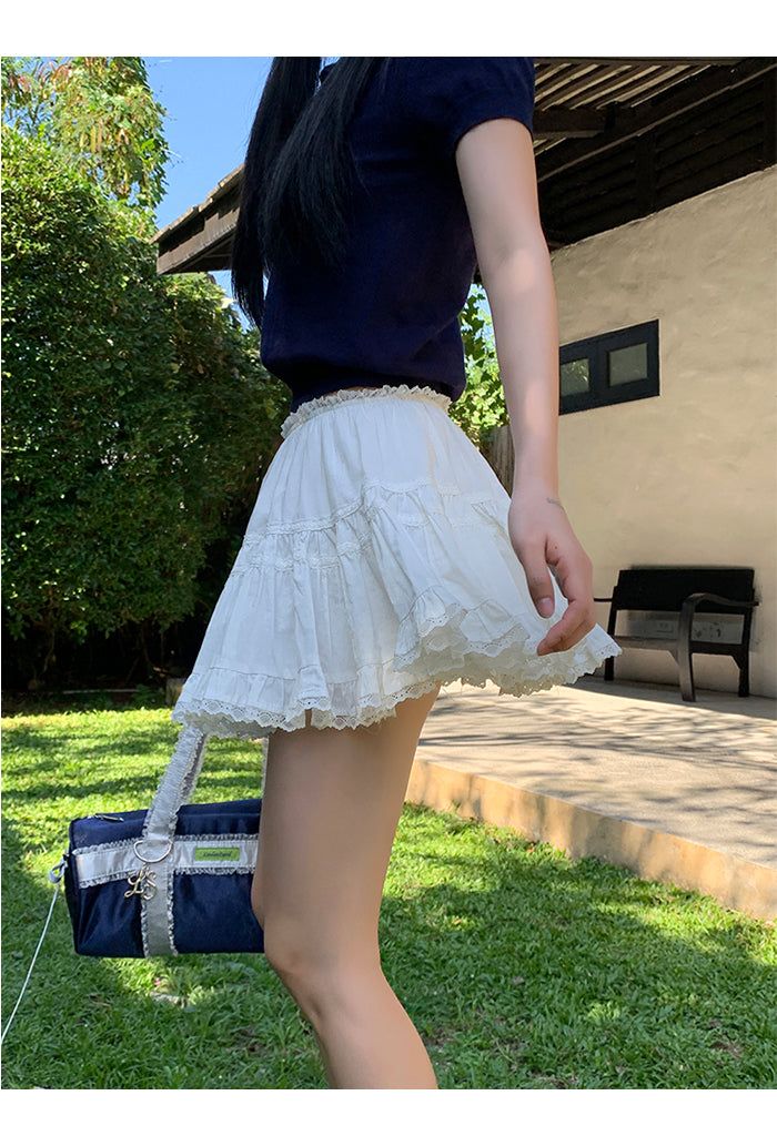 white cancan lovely skirt