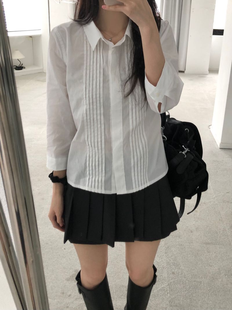 Ray Pintuck Shirt (one color)