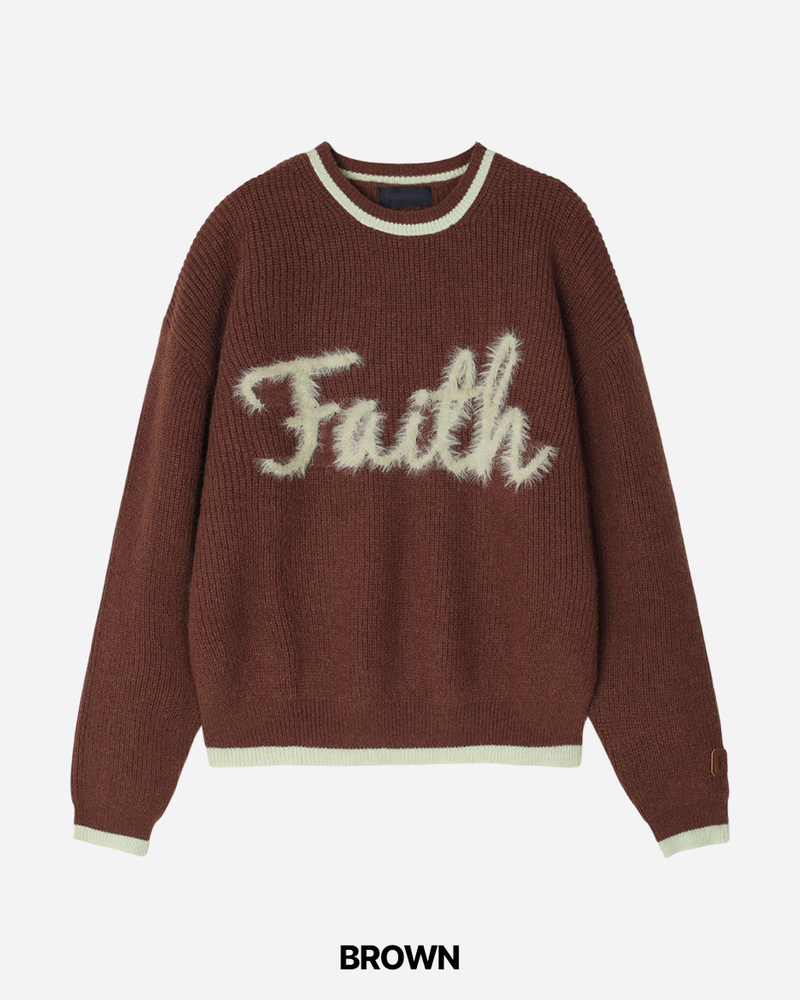 Faith Lettering Knit