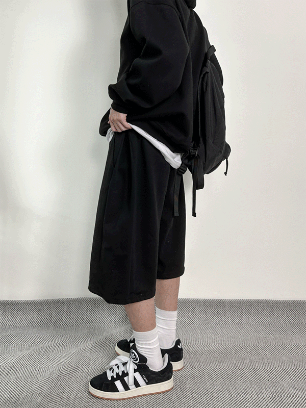 Mg Side folding bermuda pants