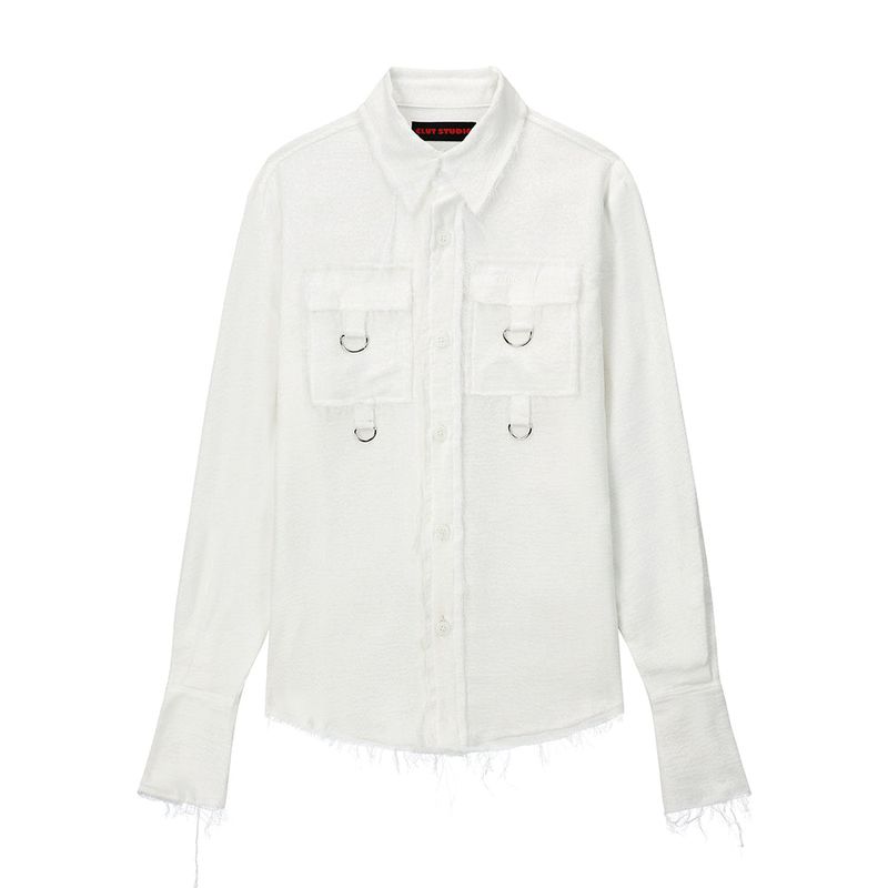  Grunge Punk Shirt - WHITE