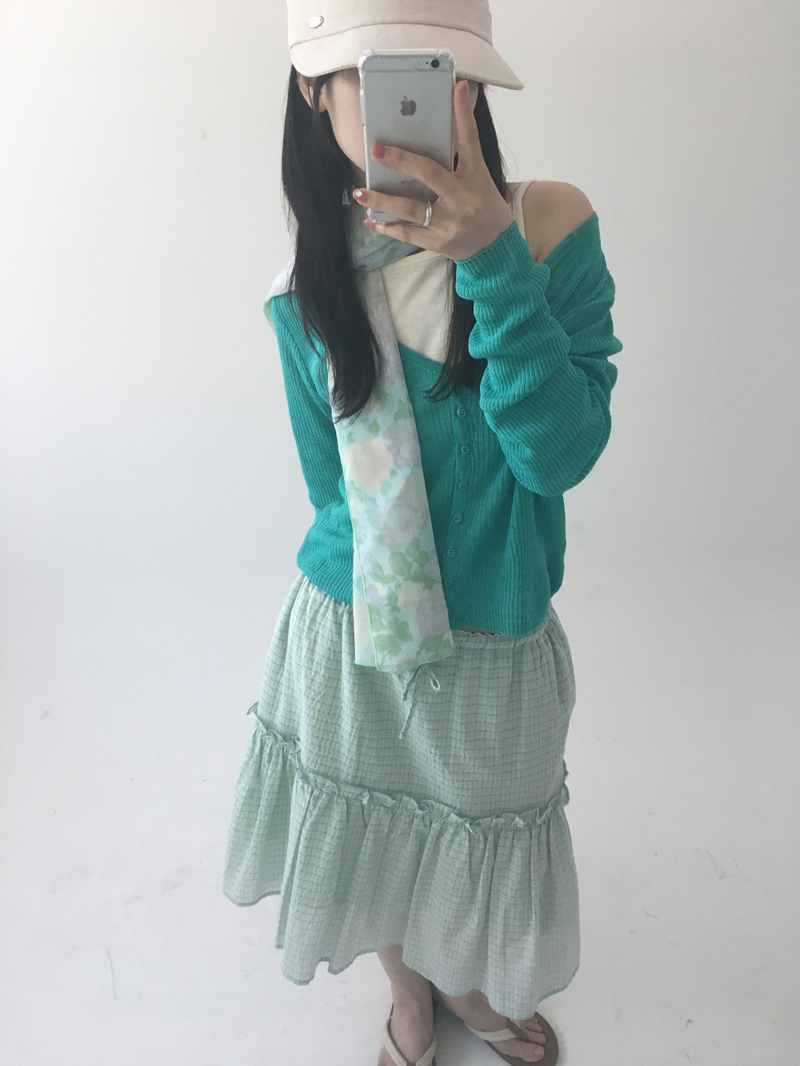 Misty Bloom scarf (2color)