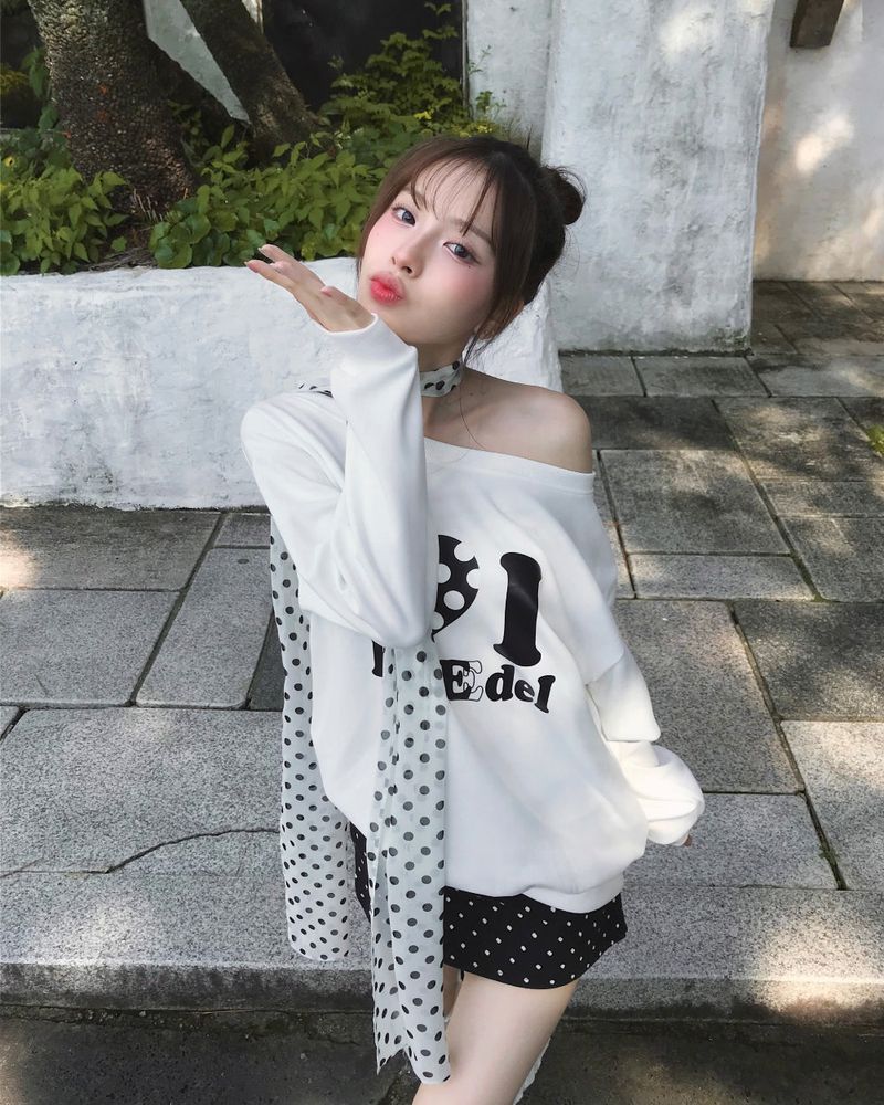 cloudemotion（クラウドエモーション）の「[♡MADE♡]ザドットロングシフォンスカーフ（ファッション小物）」