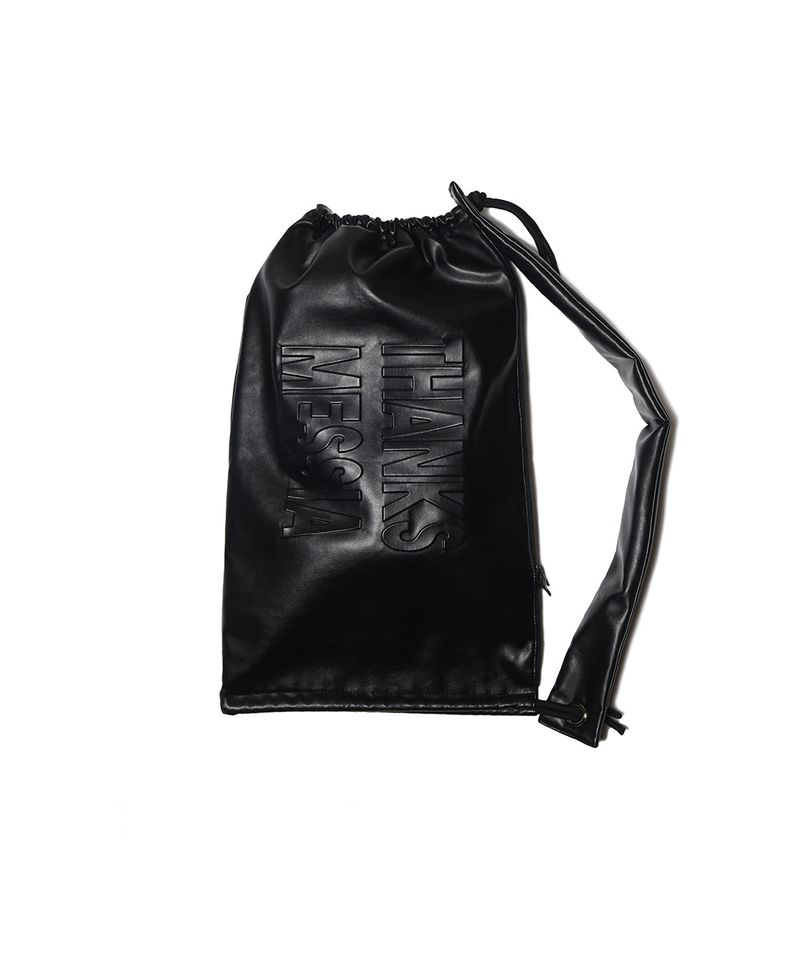 LEATHER TRANSFOAM BAG-BLACK