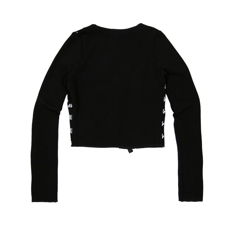 203-LOGO LETTERING PEICE CARDIGAN