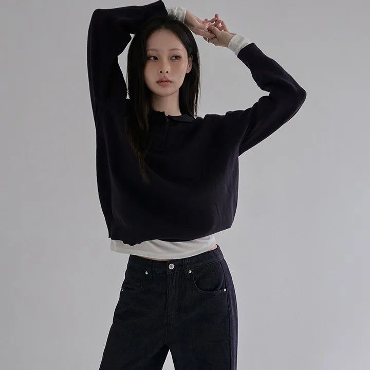 [Ranikan] Loose-Fit Collar Knit - 3 Colors