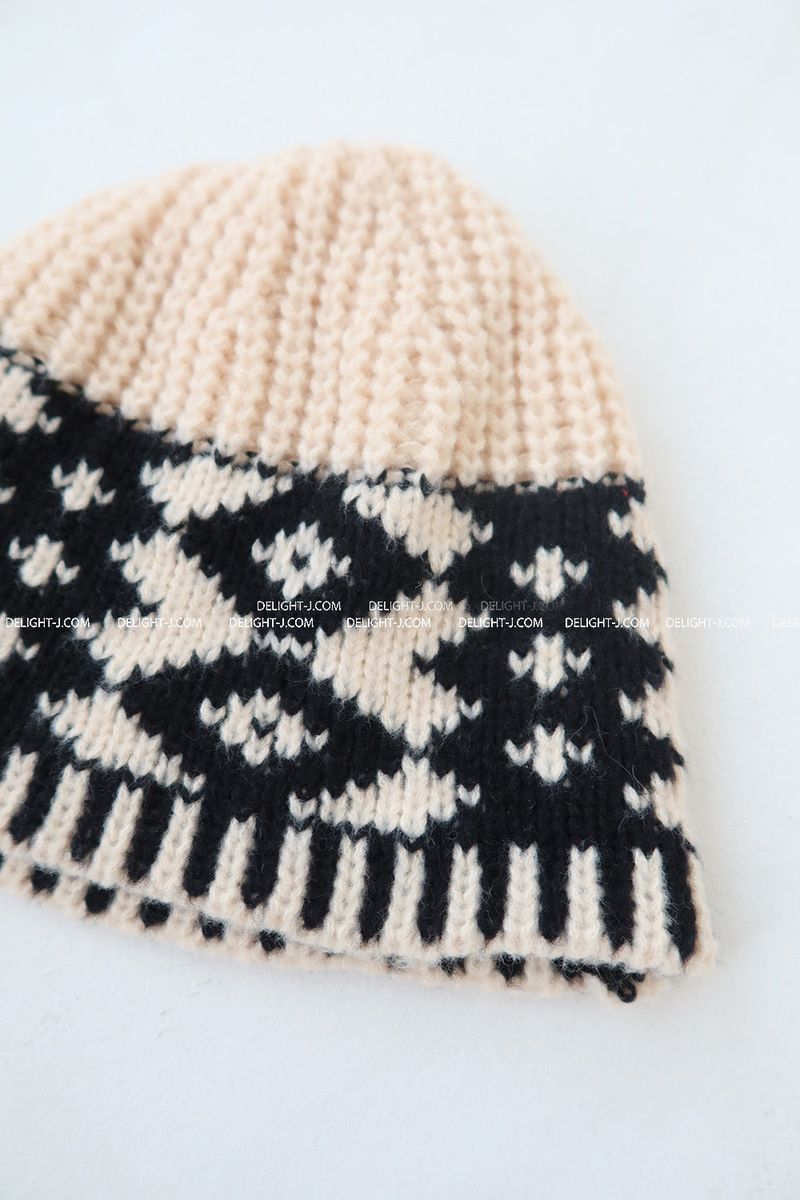 Argyle beanie bucket hat