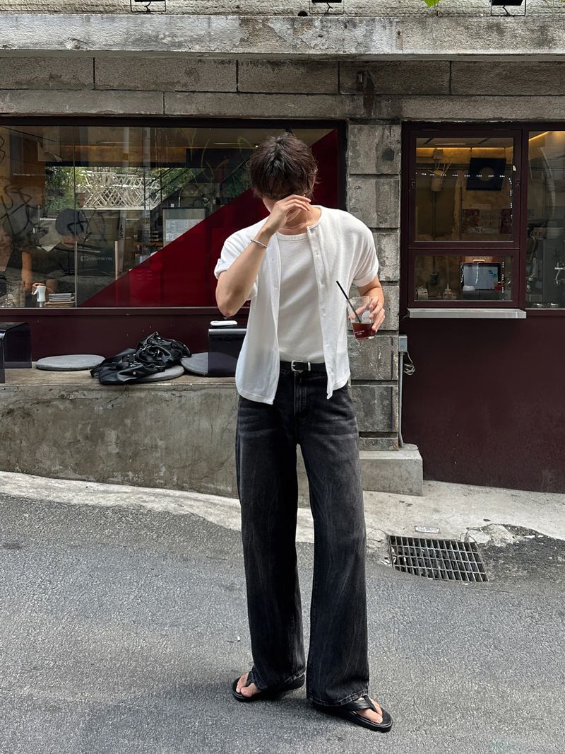 LMN Celine Flow Washing Denim Pants (2 colors)