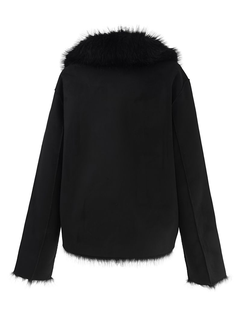 reversible fur mustang jacket (2color)