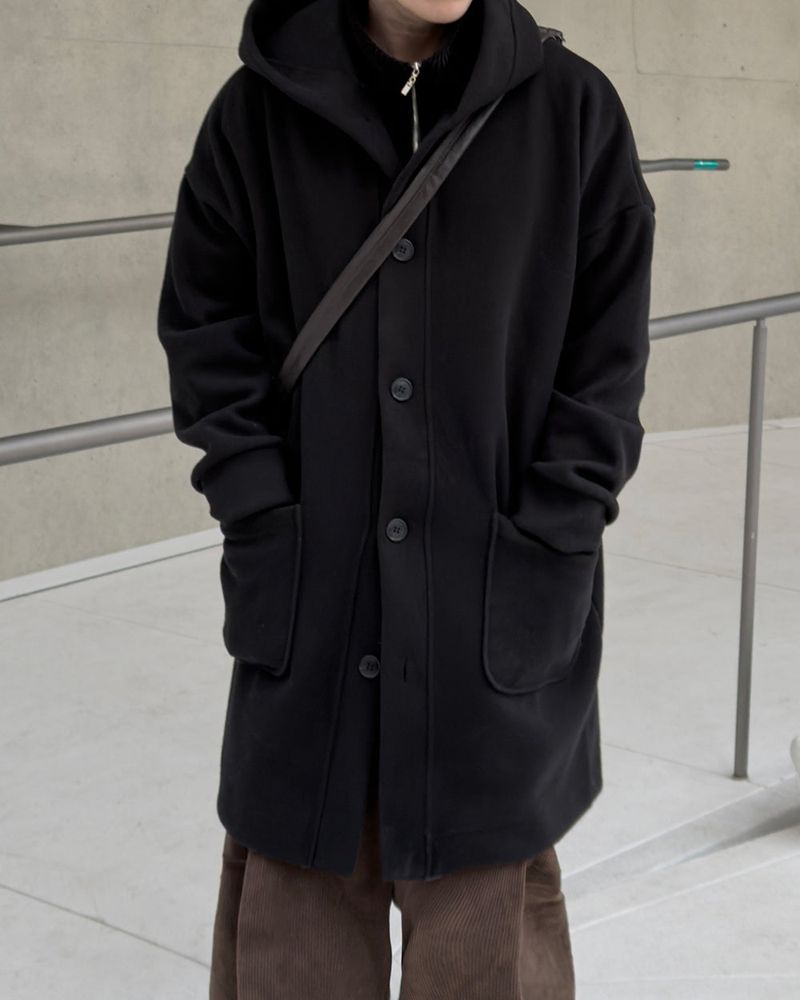 Koven Wool Hooded Coat