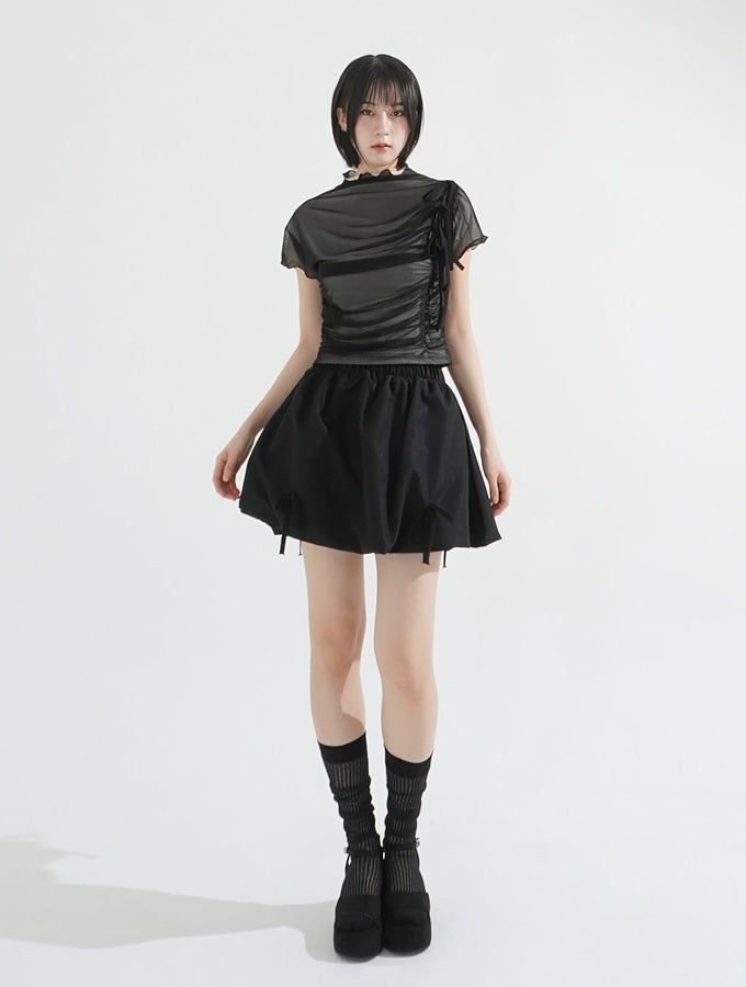 Balloon ribbon skirt