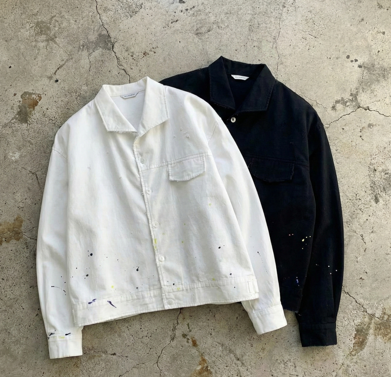 Colorful Paint Splatter Button Shirt