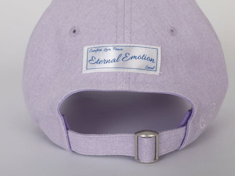 WHITE BOW EMBROIDERY CAP (PURPLE)