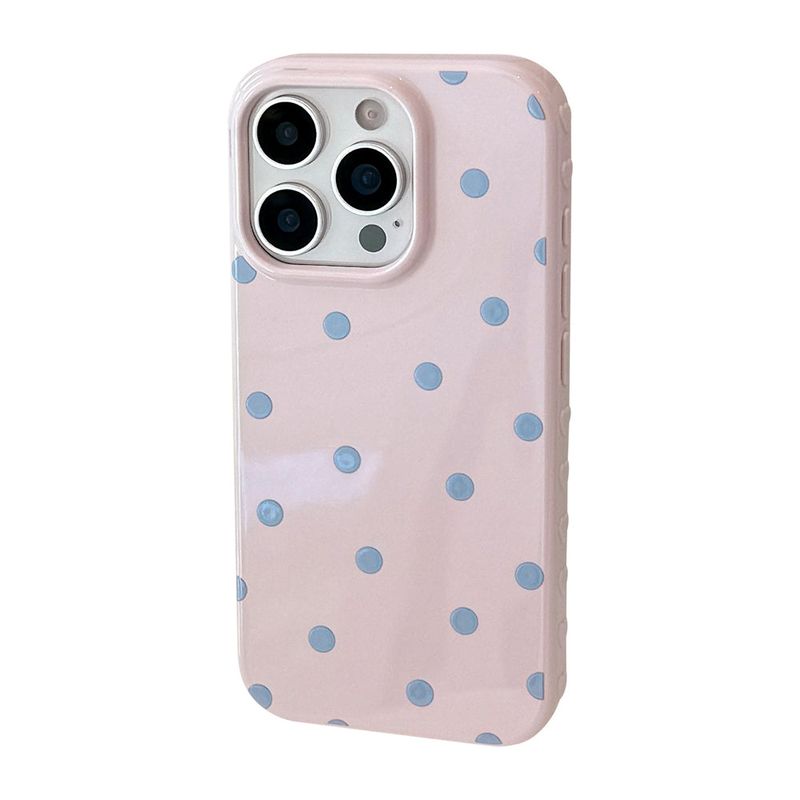 Pastel Tone Dot Pattern Jelly iPhone Case
