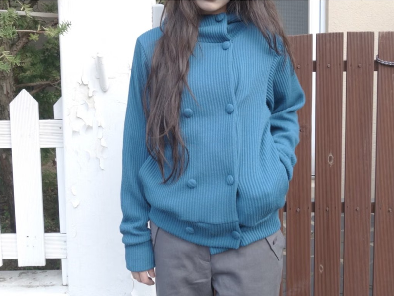 ダブルフードニット