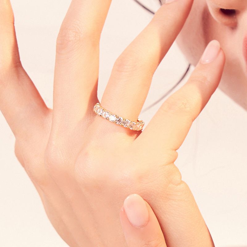 3MM Prong Setting Tennis Ring (gold)