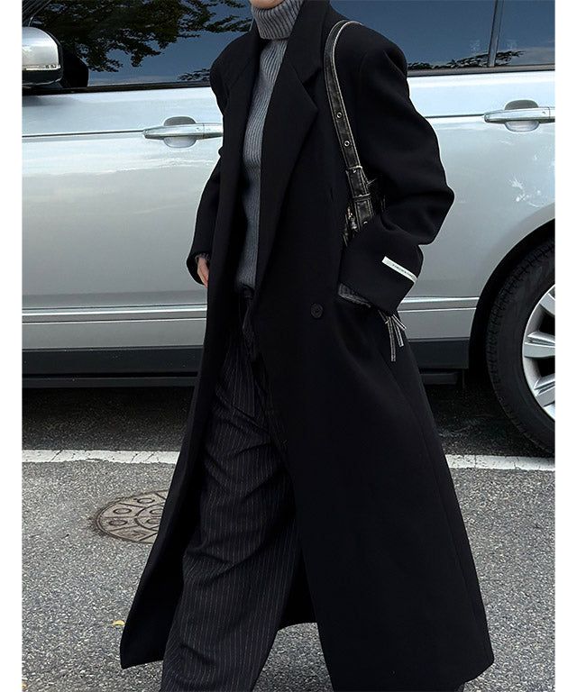 LAURANT（ロラン）の「[Unisex] Max double long coat(2color) （Jackets/Outerwear）」