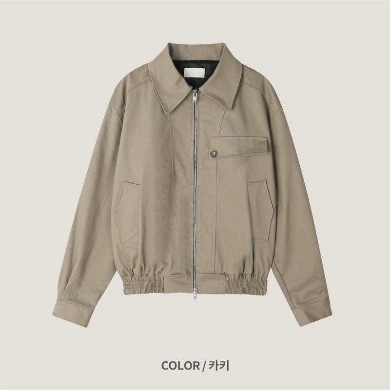 City Collar Blouson Jacket (2 Colors)