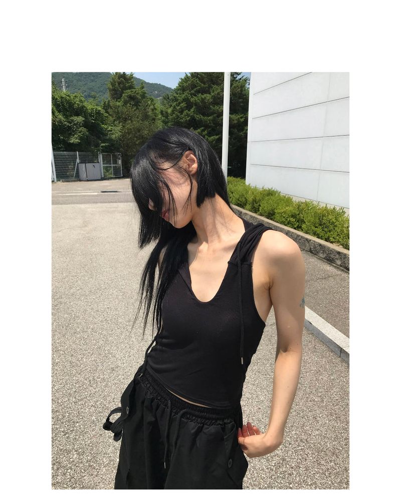 HOODIE OFF SLEEVELESS