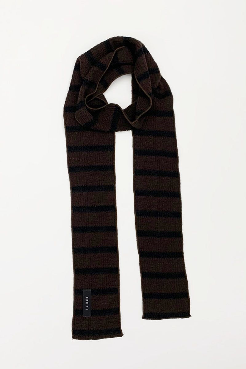 Stripe Winter Muffler (Brown)