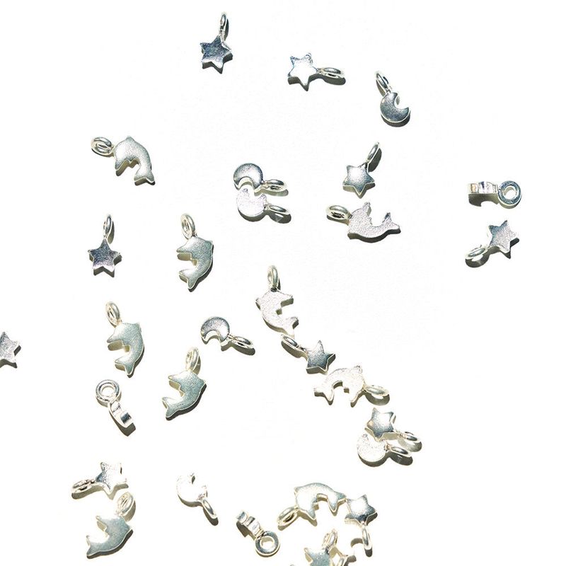SILVER DOLPHIN COSMOS NECKLACE #127 STAR