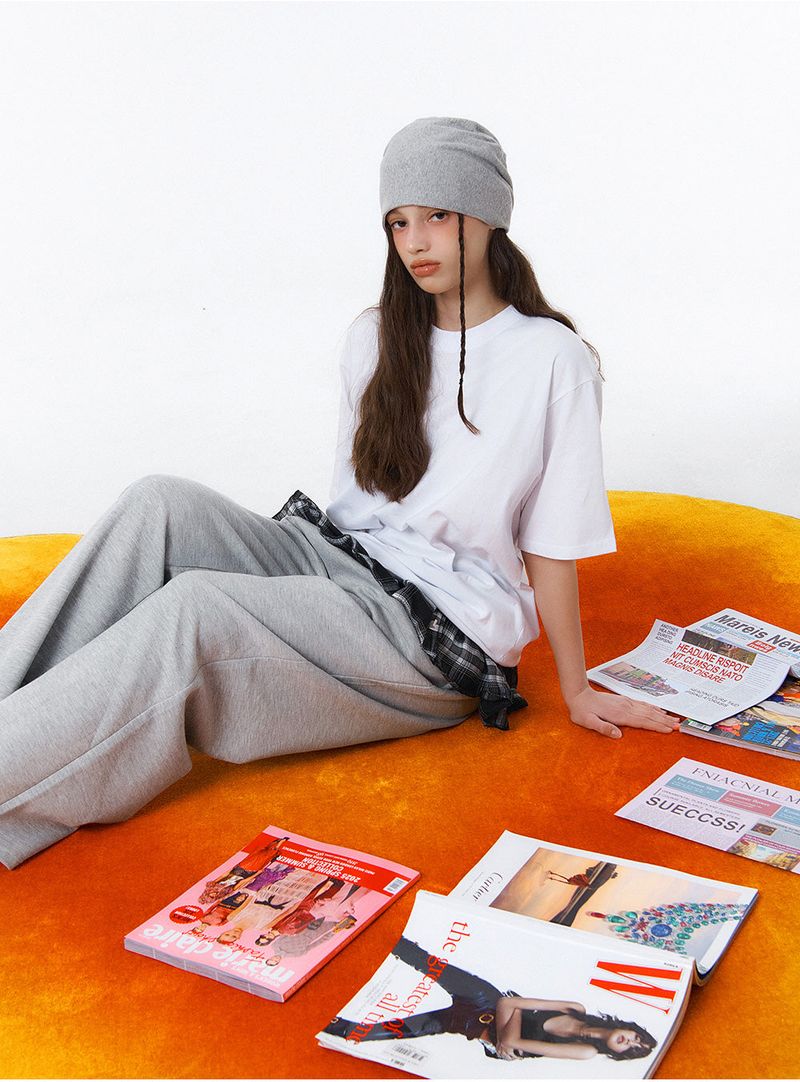 [Unisex] BASIC LINE ONE TUCK WIDE SWEAT PANTS (2color)