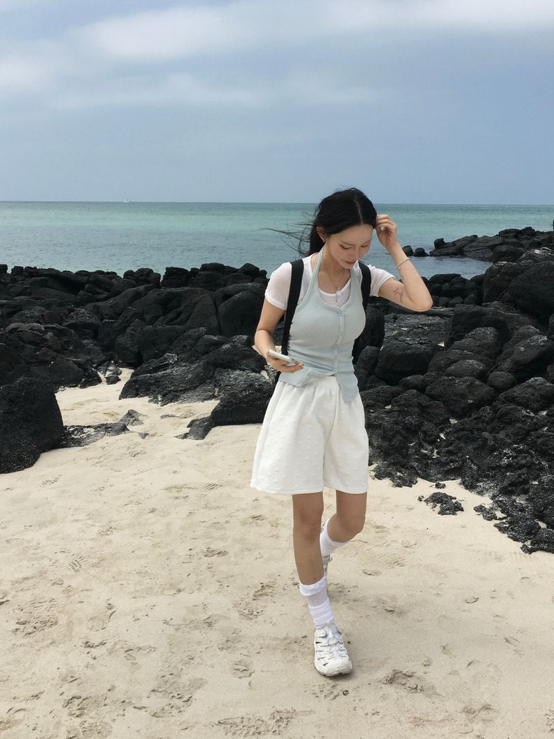 [Short ver/Ritcore MADE] Heart Embossed Shorts (3c)