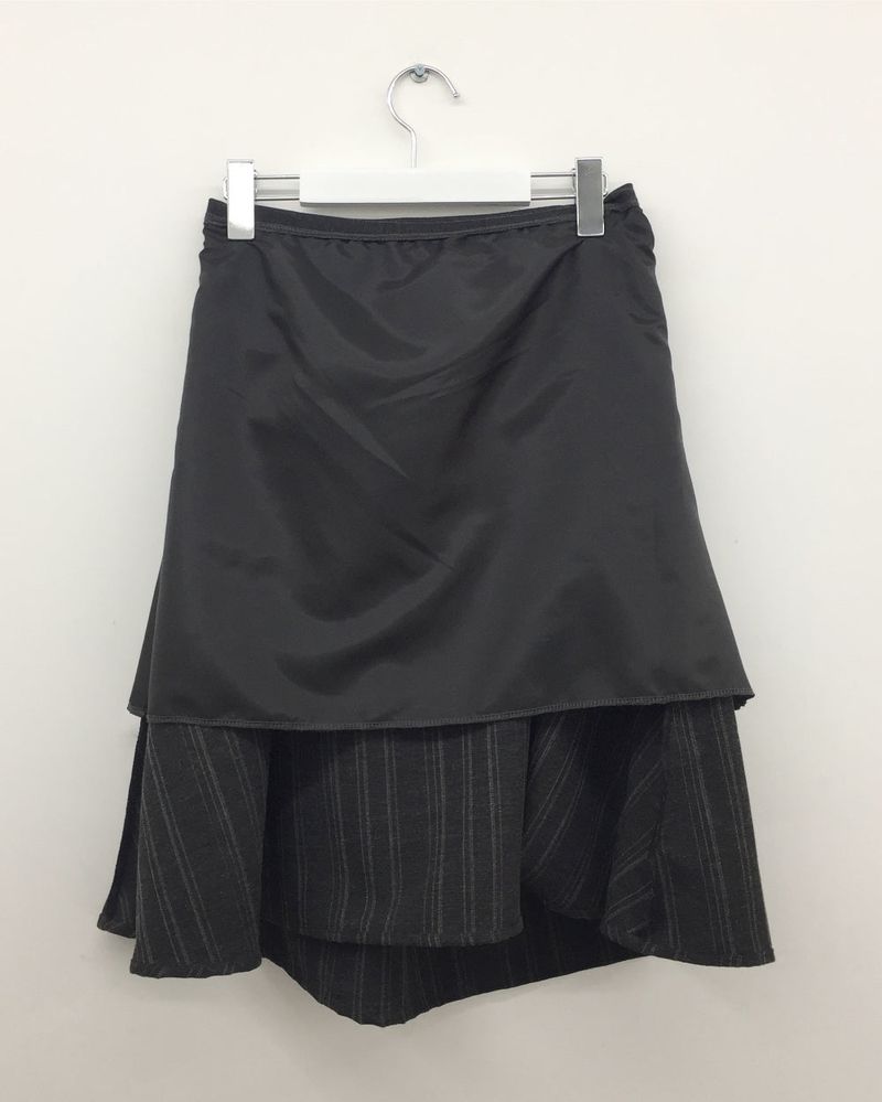 Label Midi Skirt (2color)