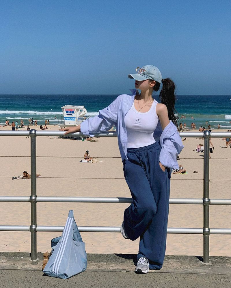[BELLIDE MADE] Side Folding Wide Training Pants