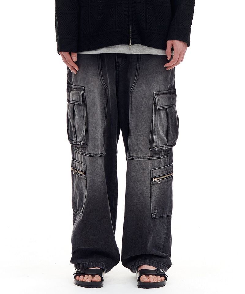 ARCHIVE BOLD（アーカイブボールド）の「MULTI POCKET DENIM PANTS (BLACK)（Pants）」