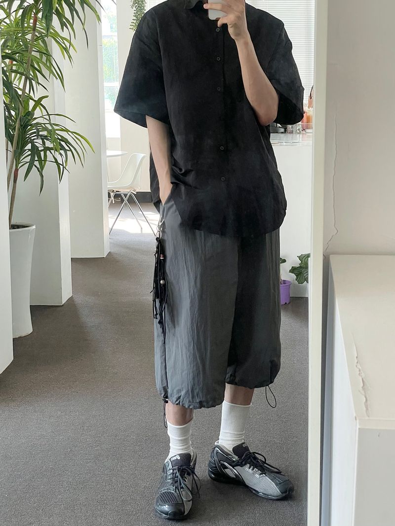 Capri wide string pants