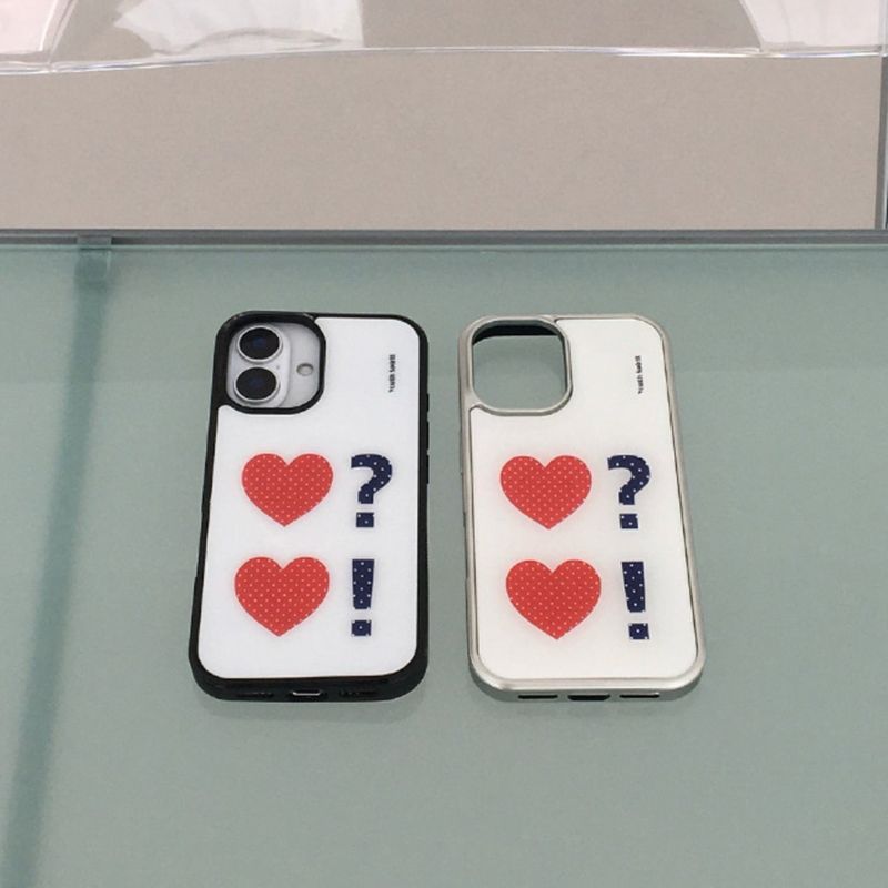 Dot Heart RED Epoxy Bumper Case