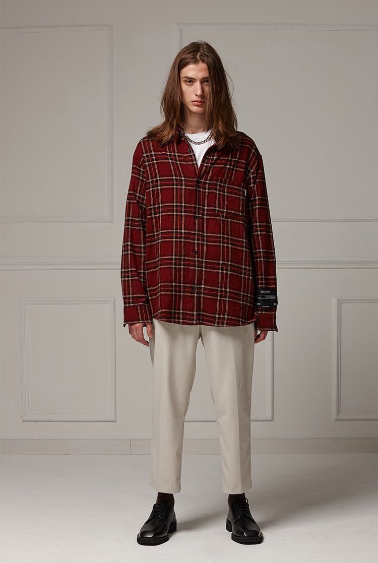 Loose-fit check shirts