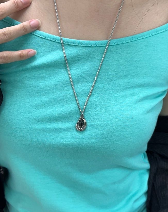 Rain-colored cropped sleeveless