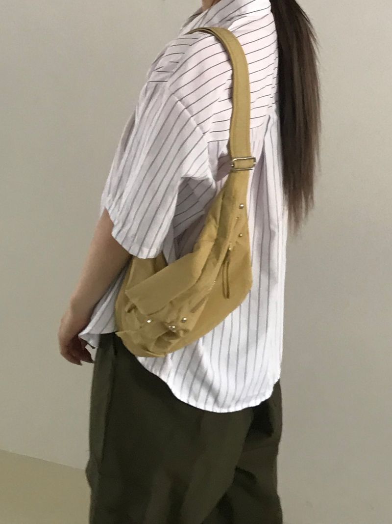 Pastel stripe half shirts