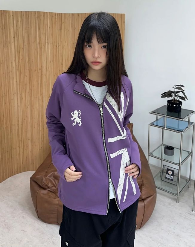 Bene Union Jack Jersey Zip-up