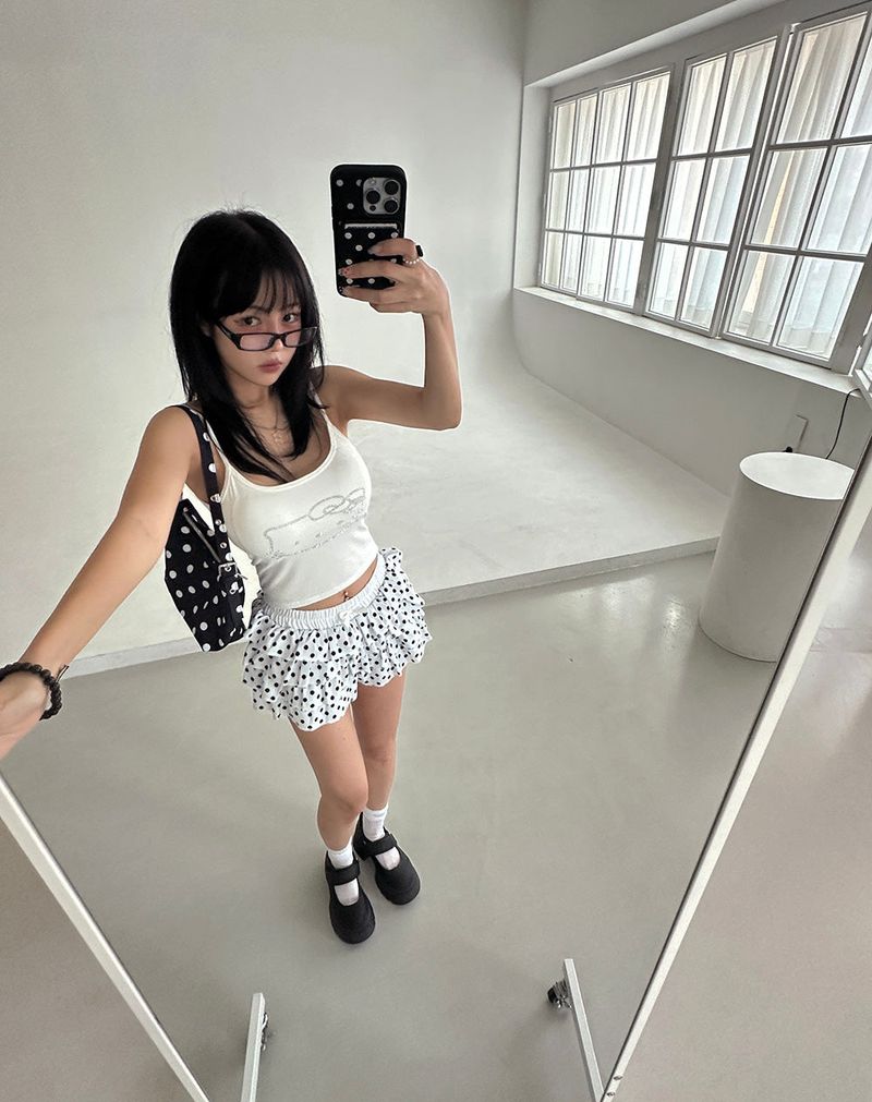 Dot dot cancan frill shorts