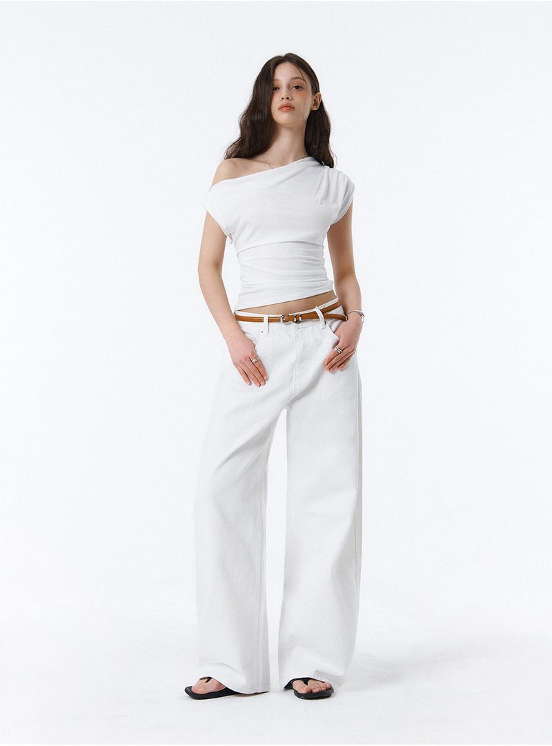 BTB : COMFY JEANS [SOFT WHITE] [UNISEX]
